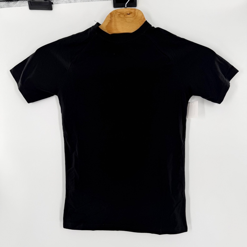 Tailored Athlete Basic T-Shirt Mens Small Black Muscle Fit Raglan Short Sleeve